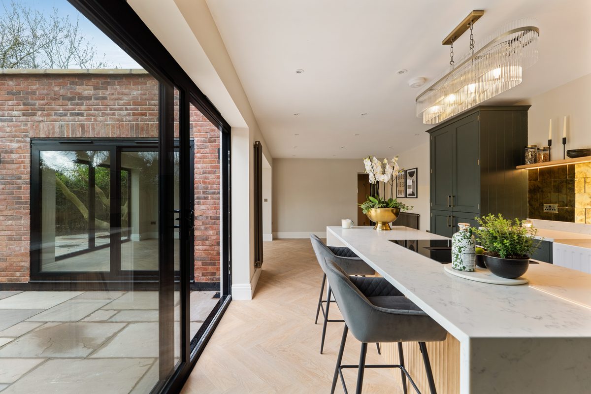 Refined open-plan interior, Northwich Road